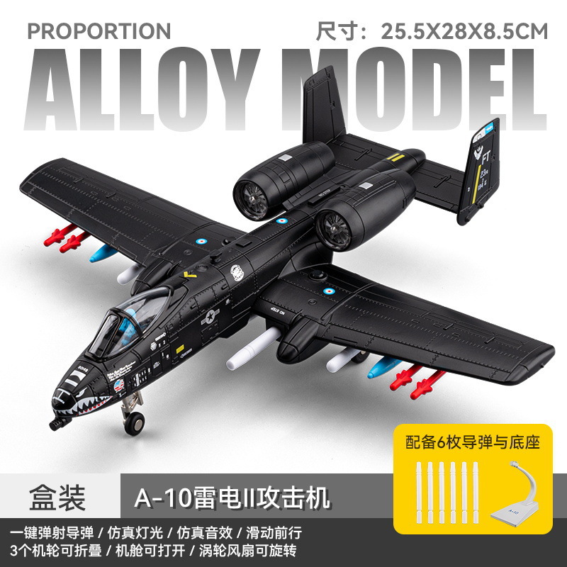 Machine d'attaque super size-a-10 Thunder II-noir
