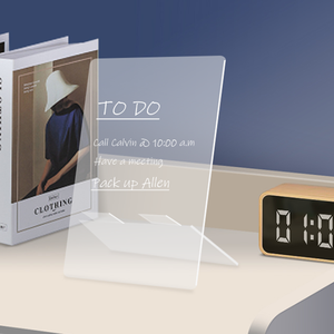 Acrylic 2023 khô xóa Hội Đồng Quản trị rõ ràng Memo Tablet Máy tính để bàn hiển thị bằng văn bản bảng trắng Acrylic kế hoạch với đứng - Product Image 4