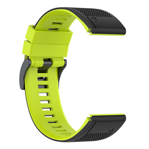 22 Garmin Fenix 6 Pro 5 5X Plus 3HR Fenix7 Fenix7Xシリコンクイックリリースウォッチ用26mmウォッチバンド2色バンドストラップ - Product Image 4