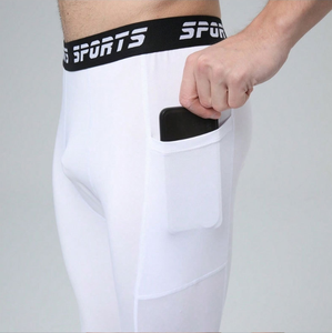 Người Đàn Ông Của Đàn Hồi Cao Mùa Hè Tập Thể Dục Thể Thao Quần Capri Nhanh Khô Thoáng Khí Nén Xà Cạp Rắn Chạy Quần Short Bóng Rổ - Product Image 3