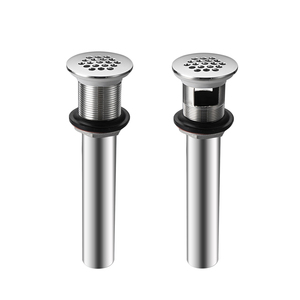 Bathroom Sink Strainer with or Without <strong>Overflow</strong> 1.5&quot; Stainless Steel <strong>Grid</strong> Sink <strong>Drain</strong> Replacement Universal Sink Drainer - Product Image 1
