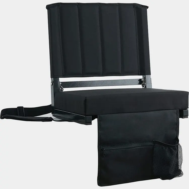 Asiento de estadio plegable impermeable para exteriores, silla de pesca, cojines para muebles de exterior, sillas de playa compactas