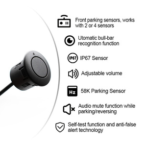 Radar de estacionamiento inverso Promata de 4 sensores con pantalla LED Sistema DE ASISTENCIA delantera para función impermeable de marcha atrás de coche - Product Image 2