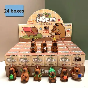 コード24楽しい子供にインスパイアされた冷凍キャラクターカピバラぬいぐるみキーホルダーブラインドホールパンチおもちゃ30日リターンボックスミステリー - Product Image 6