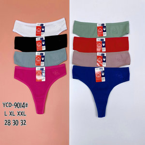 0,43 dólar modelo YC009 tamaño 28-32 algodón G-Strings tangas estiramiento T-Backs imágenes de ropa interior de cuerda