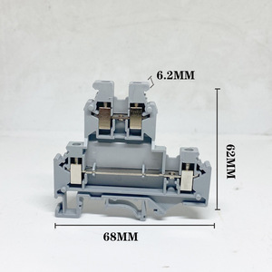 UKK5レールマウント二層端子ブロック英国ダブル入力二重出力端子4mm 32A/500 - Product Image 2