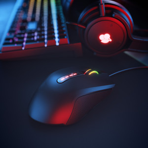 Kunden spezifische Reaktions fähigkeit in Spielen Maus für Rechtshänder CHERRY Mc 2.1 RGB Beleuchtung Kabel gebundene programmier bare Tasten Leichte Maus - Product Image 6