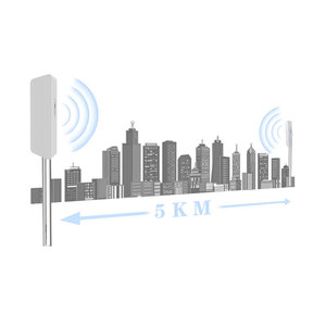 Cao đạt được 5.8GHz 26dbm Wifi cầu 900Mbps tốc độ dài phạm vi 5km bảo hiểm ngoài trời hỗ trợ cho starlink PoE cung cấp điện tường lửa - Product Image 4