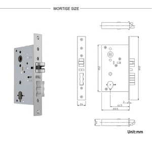 กุญแจล็อคประตูแบบไร้กุญแจระบบดิจิทัล RFID ปลอดภัยสำหรับโรงแรมและหอพักบัตรปัดอิเล็กทรอนิกส์ทำจากสเตนเลสพร้อมกุญแจสำรอง - Product Image 6