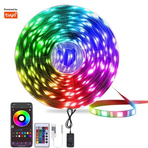 12V 5M Wifi <strong>RGB</strong> <strong>Led</strong> Strip Lighting/Waterproof SMD 2835/5050 Smart <strong>LED</strong> Strip Light with App Remote Control - Product Image 1