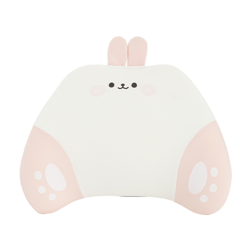 Support de taille lapin 3D en mousse à mémoire de forme en soie glacée