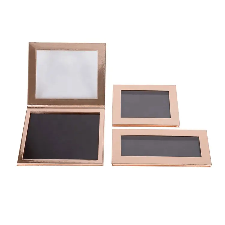 Contenitore per il trucco confezione cosmetica 26 36 52mm pentole magnetiche palette vuota per ombretti in oro rosa fai da te