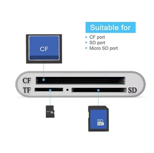 高品质超高速USB 3.0 3合1外部读卡器，适用于微型SD/CF/tf卡 - Product Image 6