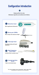 2025 kafa derisi cilt analiz makinesi saç folikülü yağı nem kafa derisi bakımı dedektörü saç büyüme tedavisi kafa derisi analizi tedavisi - Product Image 4