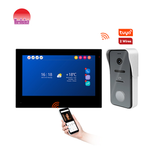 Videoportero WiFi multifunción con construcción de metal compatible con grabación de vídeo y sistema de intercomunicación - Product Image 1