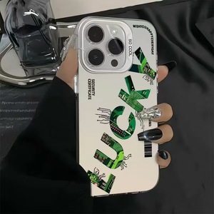 เคสโทรศัพท์ป้องกัน PC นำโชคมีสไตล์สำหรับ Apple รุ่น16 15 14 13 12 11 PLUS & XR XS PLUS