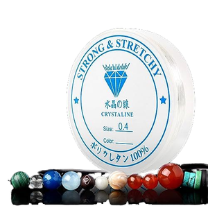 0.8mm White Clear Stretch TPU <strong>Elastic</strong> Crystal Line Thin Jewelry Making Beading <strong>Cord</strong> <strong>String</strong> Wire/<strong>Cord</strong>/<strong>String</strong>/Thread - Product Image 3