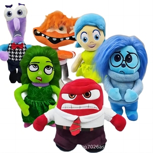 QH sıcak yeni Inside Out 2 serisi doldurulmuş peluş oyuncaklar bebek filmi içinde üzüntü korku sevinç tiksinme öfke bebek hediyeler çocuklar için