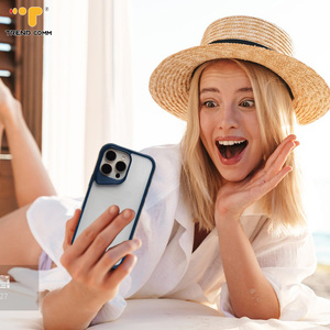 Temizle TPU akrilik şeffaf şok dayanıklı toplu ve kamera koruyun cep cep telefonu kılıf kapak iPhone 15 artı/15 Pro 16 - Product Image 6