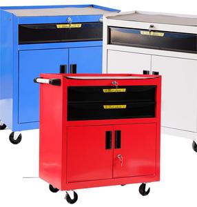 Çıkarılabilir büyük kapasiteli depolama aracı sepeti garaj arabası ile iki kapı depolama takım dolabı sepeti - Product Image 5