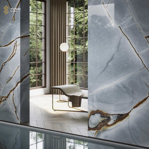 Yushi sang trọng Brazil Roma màu xanh quartzit đánh bóng đá trang trí nội thất ấn tượng quartzit tấm gạch - Product Image 6