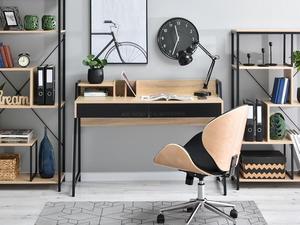 Mesa de ordenador multifuncional y de moda con almacenamiento y diseño de marco de metal resistente PB MDF para sala de estudio de oficina en casa - Product Image 3