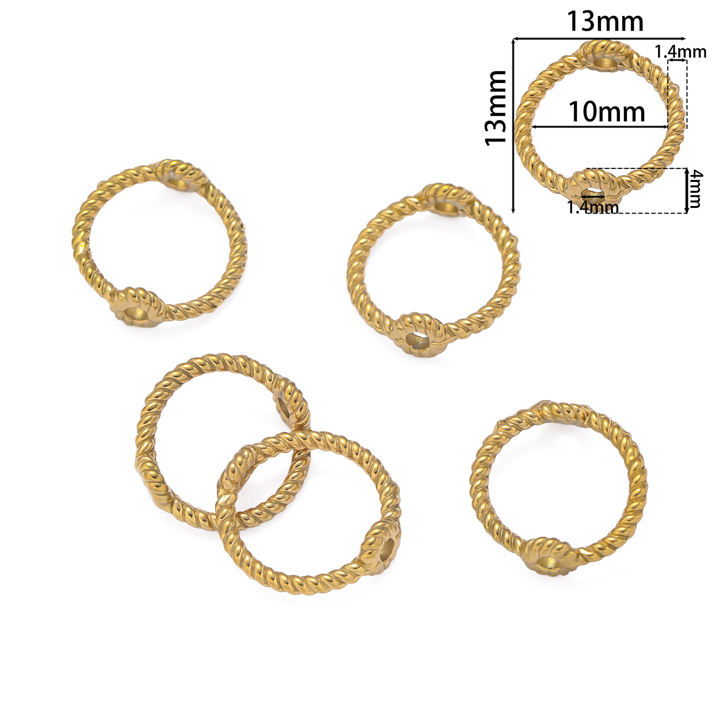 Oro (aprox.)13*13mm)