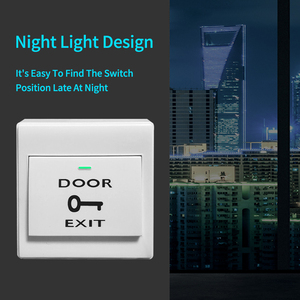 Wall Mounted Door <strong>Exit</strong> <strong>Button</strong> Indoor Release <strong>Push</strong> Switch <strong>Button</strong> Plastic White Access Control <strong>System</strong> 36VDC Factory Price DC12V 3A - Product Image 4