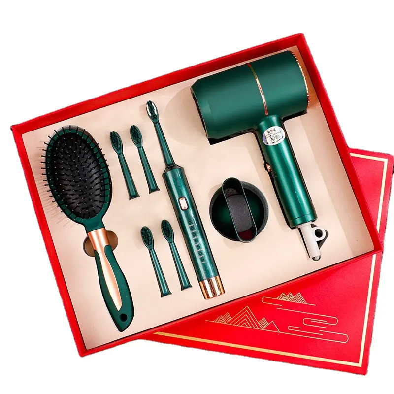 new product ideas 2024 wedding favour gifts for guests hair dryer comb electric toothbrush gift set for men and women