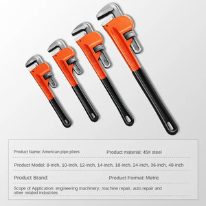 Professional <strong>F</strong> <strong>Type</strong> <strong>Valve</strong> Pipe <strong>Wrench</strong> Universal Heavy Adjustable Water <strong>Wrench</strong> Full Coated Pipe <strong>Wrench</strong>