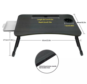 Mesa plegable para computadora portátil para cama, bandeja para servir desayuno, soporte para computadora portátil, mesa de soporte de lectura para cama - Product Image 5