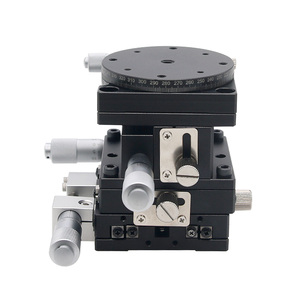 XYZR軸60mm * 60mmトリミングプラットフォームクロススライドガイドレール手動リニアステージスリップウェイ - Product Image 3