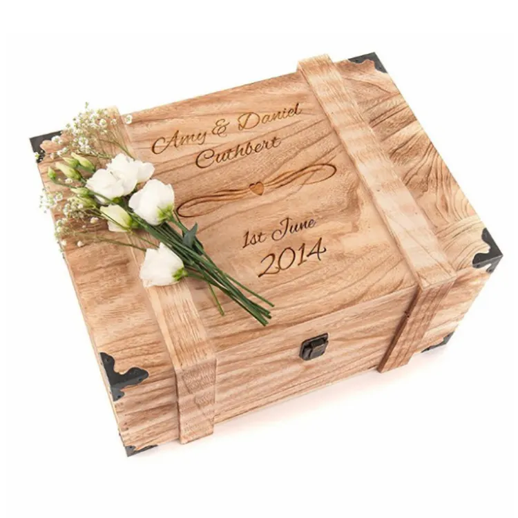 FHbiz एहसान बॉक्स शादी दरवाजा एलबम के लिए उपहार मेमोरी बक्से भंडारण