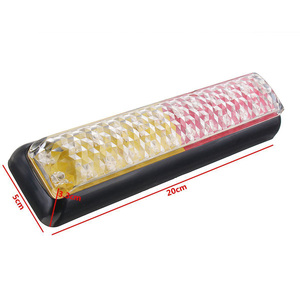 IP682Xトレーラー<span class=keywords><strong>LED</strong></span>ステアリングブレーキ耐久性のある24ledライトカーテールライトデュアルカラーIP68Uteキャラバンボートインジケータートラック用