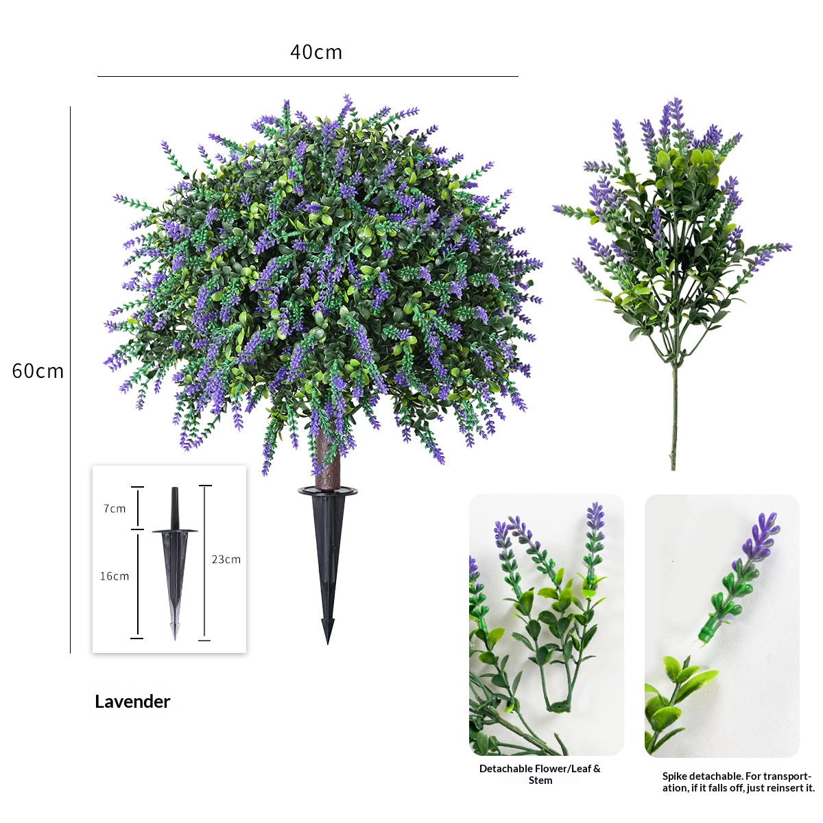 Violette plantée en blanc