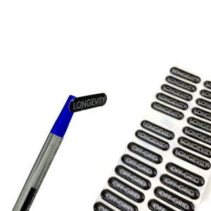 Özel Logo temizle jel ambalaj etiket yumuşak plastik marka Logo etiketleri 3m yapıştırıcı ile 3D reçine kubbe epoksi etiket - Product Image 6