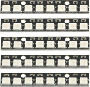 WS2812B LED-Modul RGB-LED-Streifen modul Programmier bares Vollfarb-LED-Array 1x8 Adressierbares Modul - Product Image 3