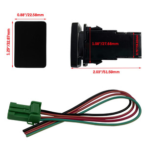 Wasserdichter blauer LED-Druckknopf schalter Beleuchtete Lampen leiste für RAV4 Toyota 12V/24V Truck Boat Marine <span class=keywords><strong>Use</strong></span>