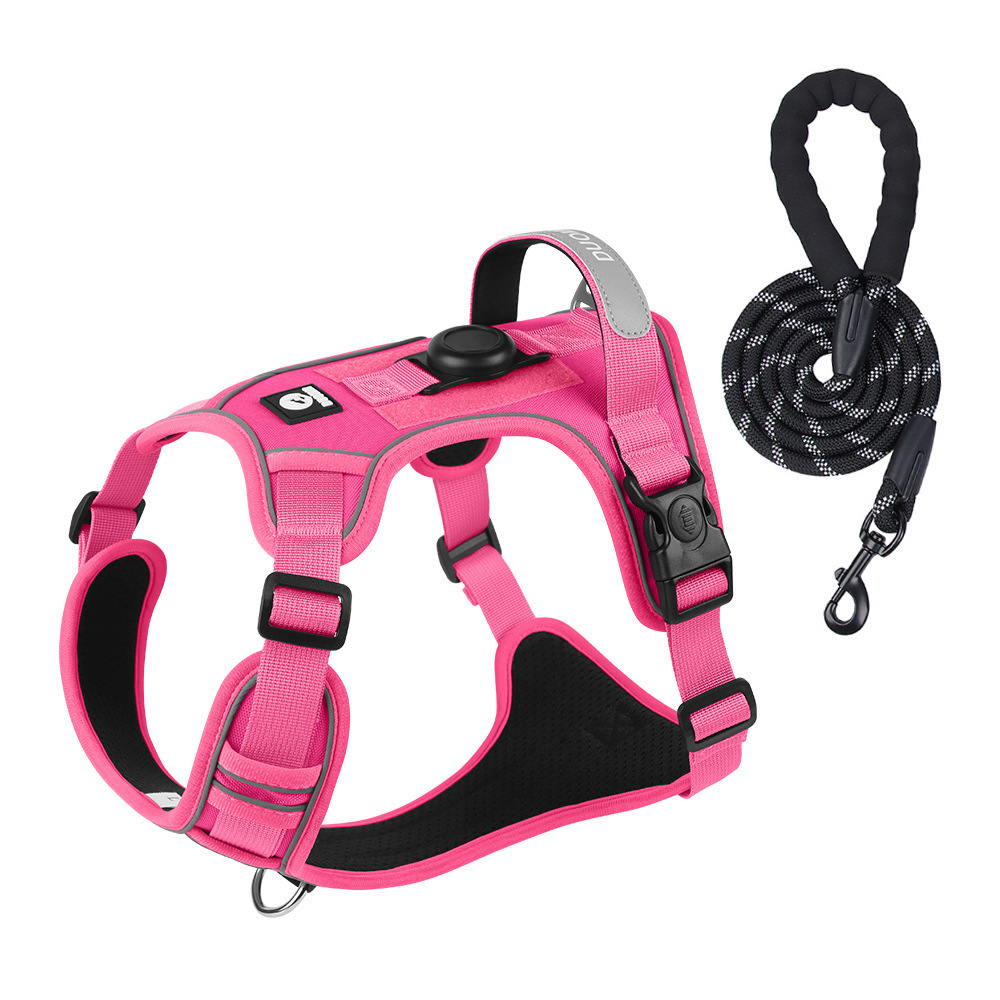 Cuerda redonda rosa-roja y negra-15m