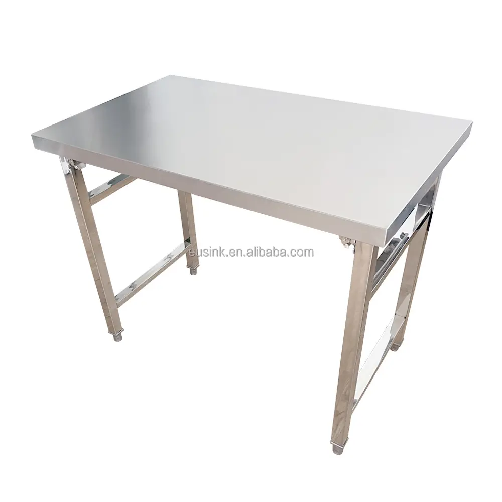 Table de travail de cuisine Offre Spéciale commerciale Eusink Table pliante en acier inoxydable à prix d'usine pour l'extérieur