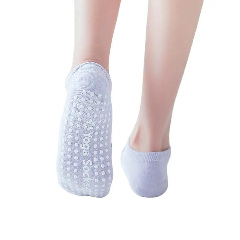 Pantofole da ballo sportive in Silicone antiscivolo Pilates Barre con impugnature calze da Yoga senza schienale traspiranti