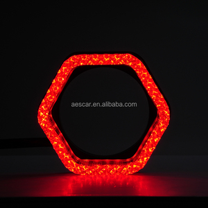 AES หน้ากาก5D LED สำหรับตกแต่งไฟหน้ารถยนต์ฝาครอบคริสตัล RGB แอปไฟหน้ารถ - Product Image 1