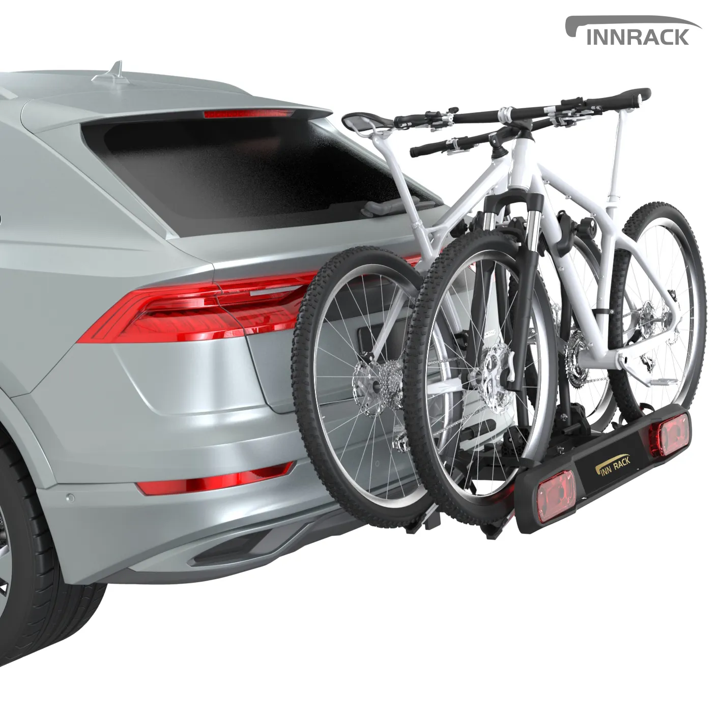Rack universal de bicicleta, rack de transportador de bicicleta para 2 bicicletas
