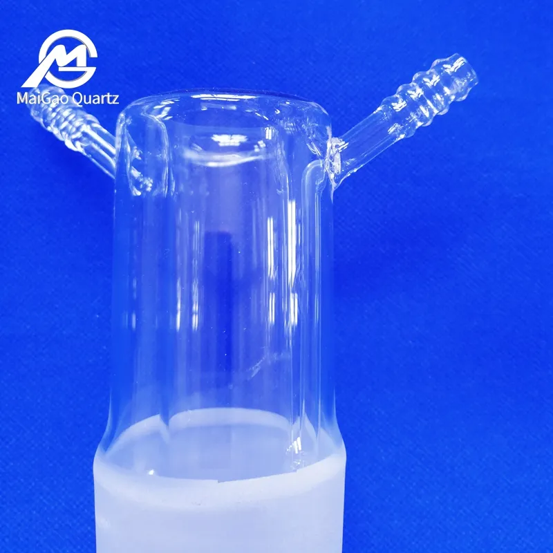 Frasco Vidrio de borosilicato Fondo plano transparente Accesorios de botella de vidrio de cuarzo Frasco de reacción