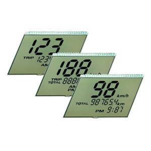 Benutzer definierte Segment-LCD-Anzeige Günstiger Preis HTN positiv 4,5-V-Segment zeigt Bildschirm LCD 7 Monochrom-Segment-LCD-Anzeige