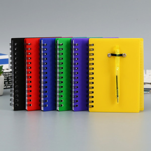 Cuaderno en espiral con cubierta de PP de plástico A5 Con pegatinas, regla de escala y bolígrafo adjunto, 60 hojas de papel de línea, papelería personalizada para estudiantes - Product Image 4