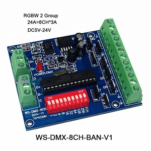 5V 12V 24V <strong>LED</strong> <strong>DMX512</strong> <strong>Decoder</strong> 3CH 4CH 6CH 8CH 9CH 12CH Channel <strong>DMX512</strong> <strong>Controller</strong> Board RGB RGBW DMX <strong>Decoder</strong> for <strong>LED</strong> Lights Lamp - Product Image 4