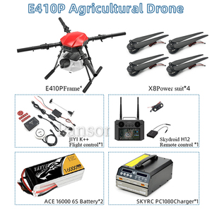 EFT E410P 10L 10kg tarım sprey drone çerçeve kiti dört eksenli fırçasız X8 güç sistemi Skydroid H12 tattu pil - Product Image 2