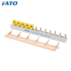 FATO Pin-<strong>Type</strong> <strong>U</strong>-<strong>Type</strong> MCB Copper <strong>Busbar</strong> 1P 2P 3P <strong>4P</strong> Insulation Fire Prevention Wiring Bar Household And Factory Use - Product Image 3