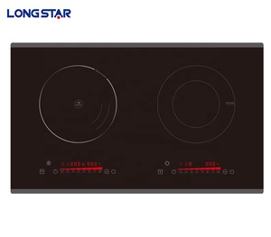 Longstar được xây dựng trong thiết kế trượt và điều khiển cảm ứng nhanh chóng sưởi ấm cảm ứng nồi với 2 Burner - Product Image 1